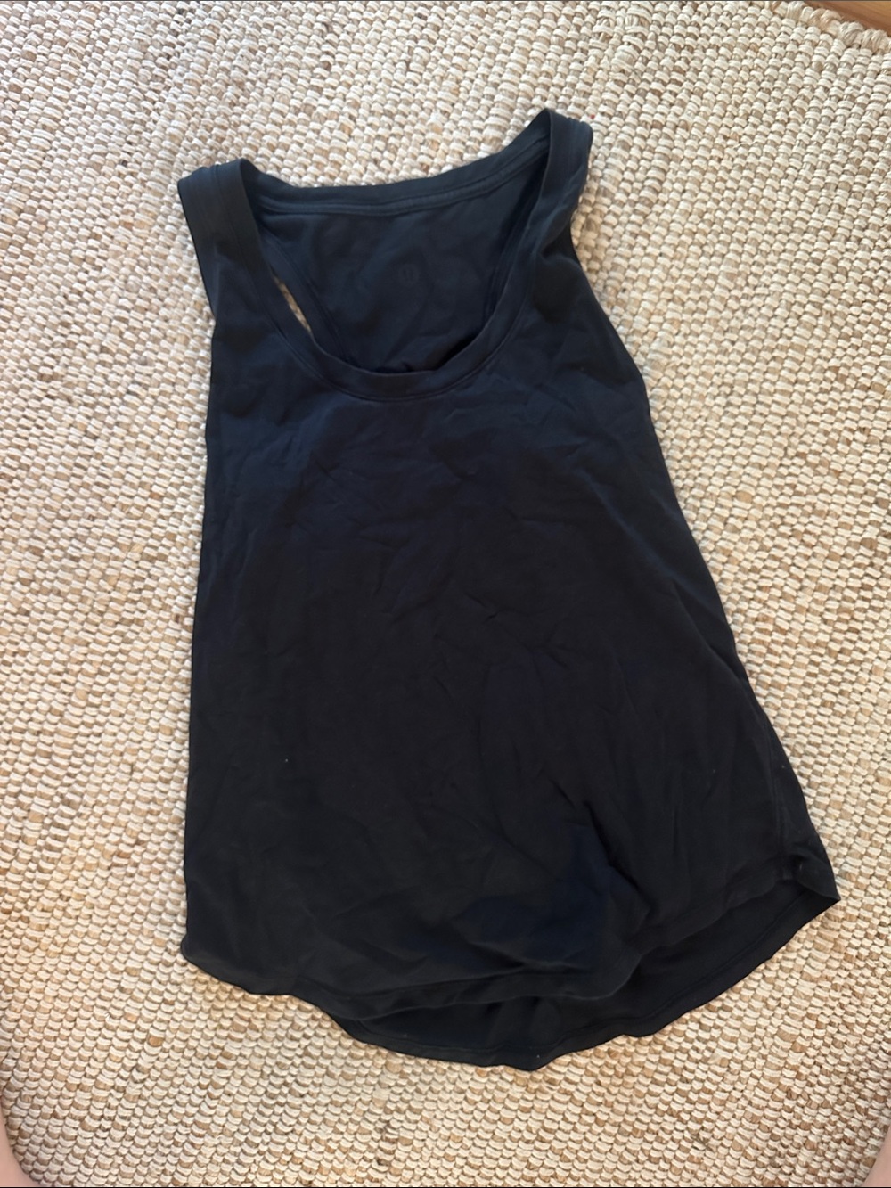 lululemon athletica Black Scoop Neck Tank